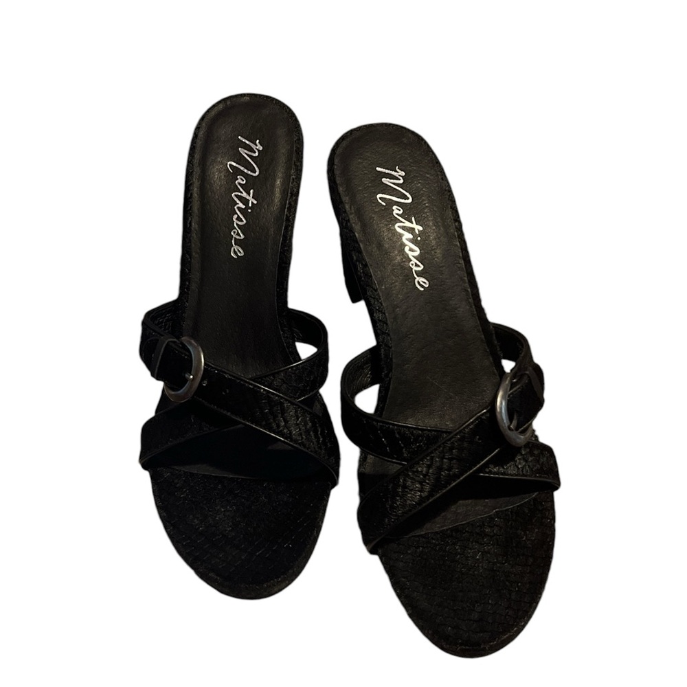 Matisse So Long Chunky Heel Sandals in Black Size 10 - Picture 3 of 5